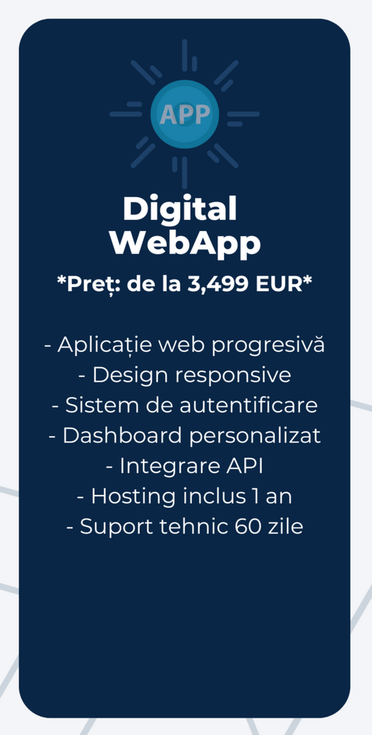 Servicii Dezvoltare Aplicatii Digital WebApp